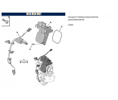 PEUGEOT 308.3008 CİTROEN C4 C5 EURO4 MOTOR ŞANZUMAN BEYNİ